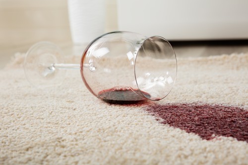 Wine and Beverage Spills on Carpet